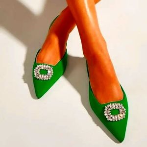 Shein rhinestone studded flats